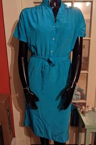 Perfect vintage silk shirtdress by Diane Von Furstenberg